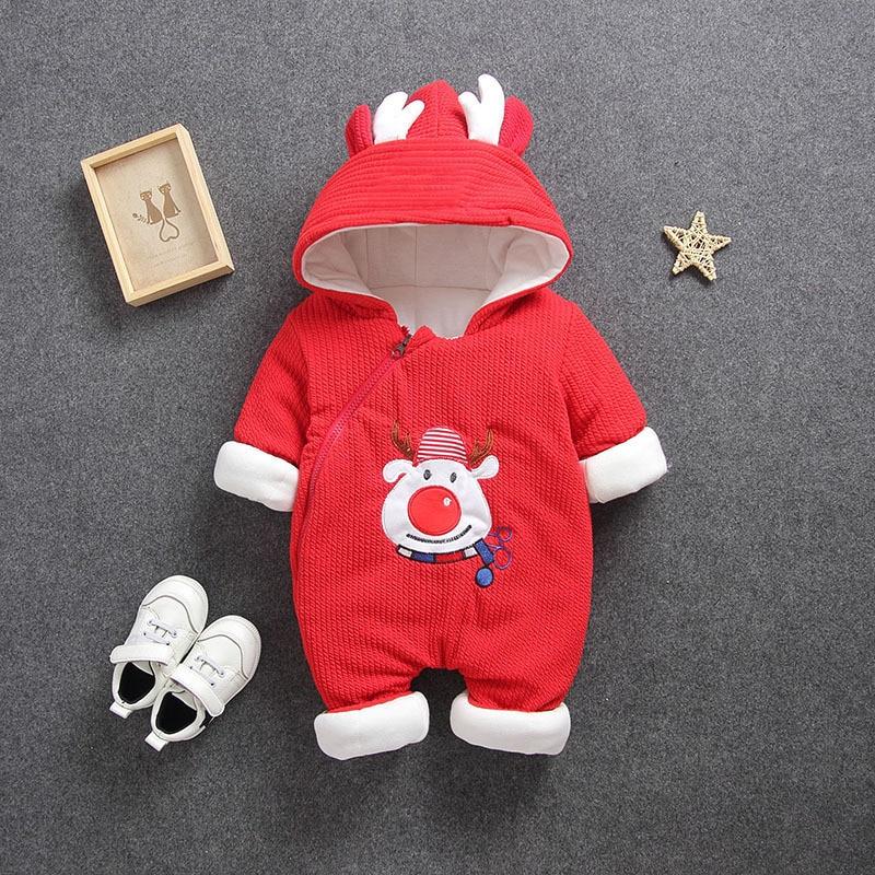 Clothes Cold Winter Girl Garment Thicken Warm Comfortable Pure Cotton Coat Jacket Kids Romper Jumpsuit In Modern Style