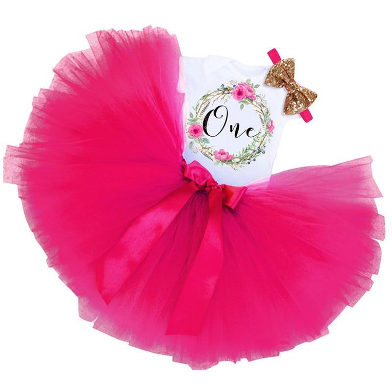 Modern Unicorn Party Girls Tutu Dress Toddler Kids Clothes Baby 1st Birthday Outfits For Girls