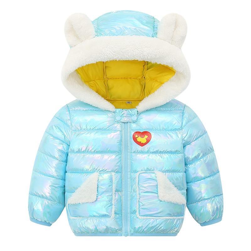 Infant Baby Hooded Warm Jackets For Baby Girls  and Baby Boys For WInter In Modern New Luxury Shiny Design