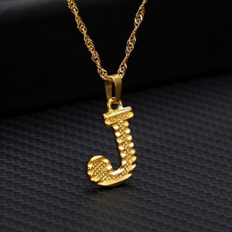 Modern NEW Luxury Shiny Tiny Gold Initial Letter Necklace For Women and Man In Jewelry Hip Hop Retro Design