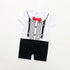 Luxury Baby Rompers Summer Style Baby Boy Girl Clothing Newborn Infant Short Sleeve Clothes Suit For Boys 1st Birthday