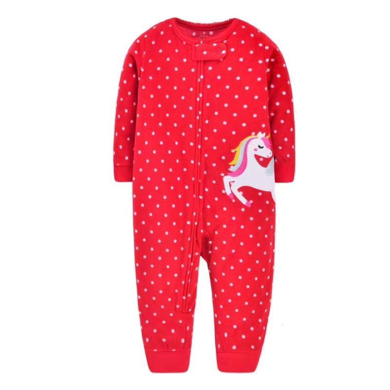 Modern Baby Girl And Boys Pajamas Clothes fleece One Pieces Jumpsuits Romper For Kids 9 - 24M