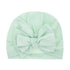 Modern Luxury Baby Girl Lovely Soft Winter Big Bow Turban Bonnet Cotton Caps For Girls Baby