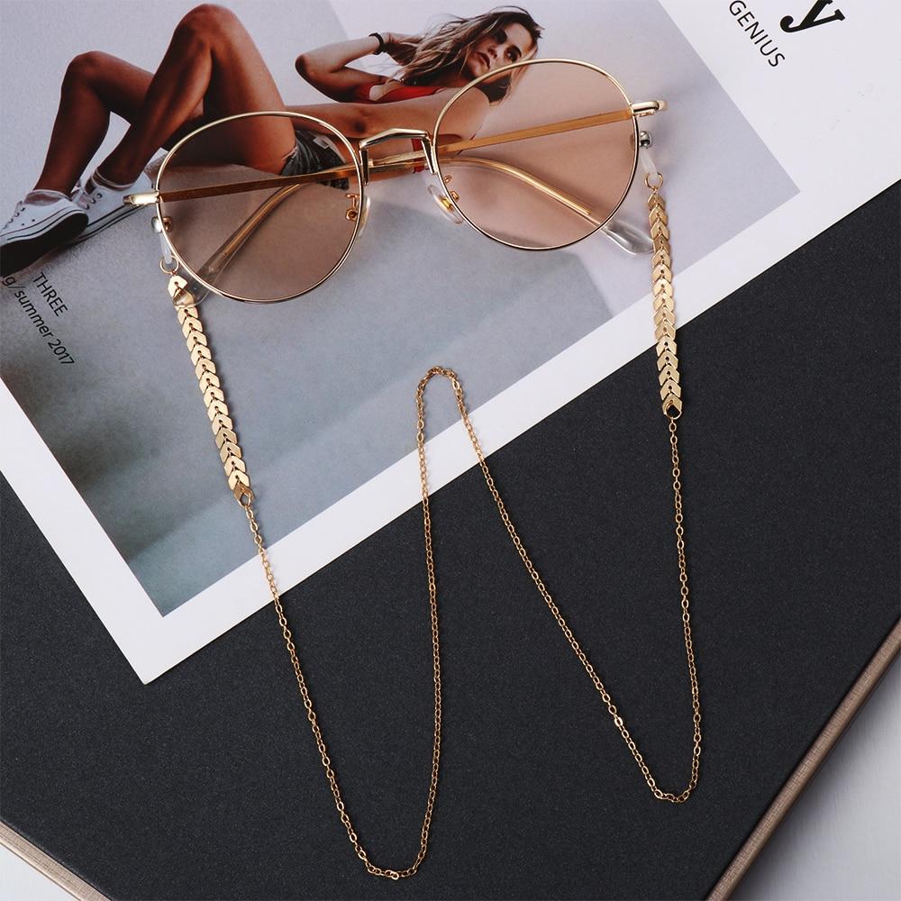 Women Pearls Sunglasses Chains Gold Eyeglasses Chains Sunglasses Holder Necklace Eyewear Accessories