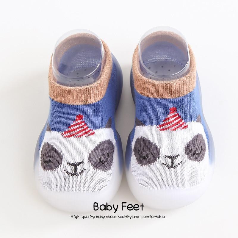 Baby Shoes First Shoes Toddler First Walkers Boy Soft Sole Rubber Outdoor Baby Shoes Cute Animal Baby Anti-slip Booties