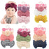 Fashion Baby Nylon Bow Headband Newborn Bowknot Round Ball Head wrap Flower Turban Girls Hair Bands Bow For Kids