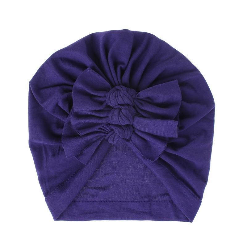 Modern Turban Baby Girls Bow Turban Hats Cotton Kids Beanie Children Hats Accessories For Girls Baby