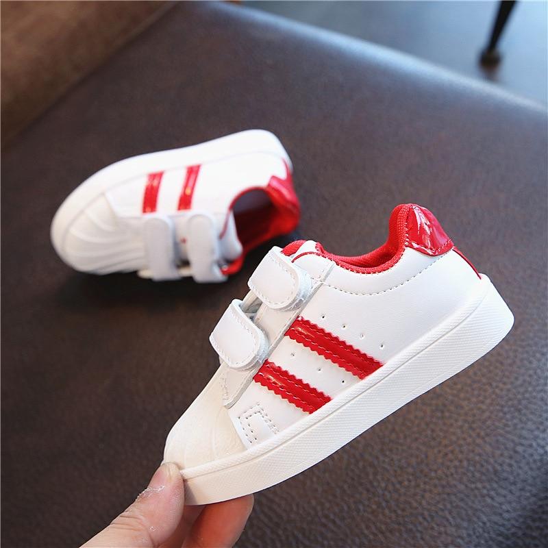 Child Shoes Girls Boys Sport Shoes Antislip Soft Bottom Kids Baby Sneaker Casual Flat Sneakers white Shoes