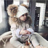 Modern Trend Children's Winter Toddler Baby Kids hat Cap With Two Double Pompom Ears Funny Hat