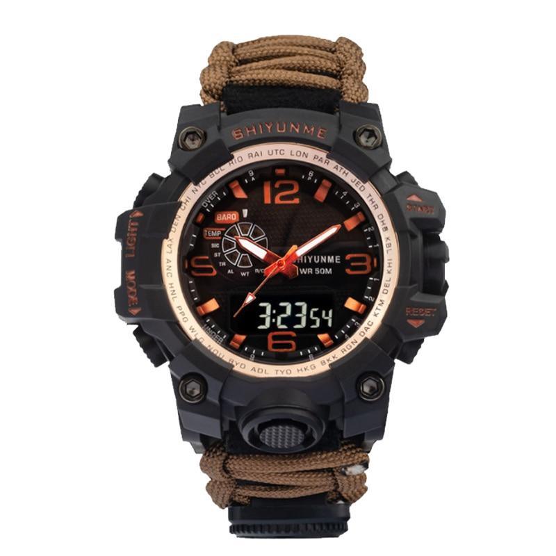 Survival Men Sports Watch With Outdoor Compass In Top Luxury Brand G Style Military Digital Watches Waterproof 50M relogio masculino