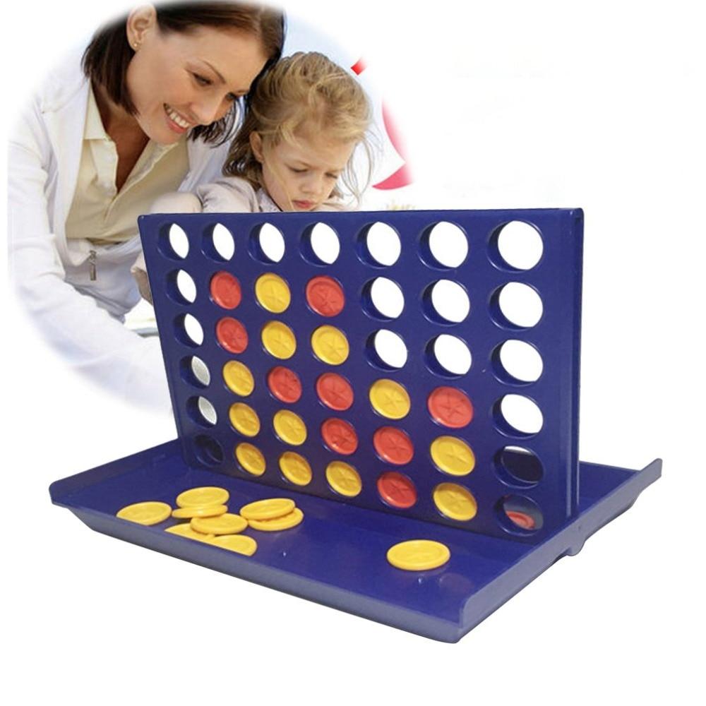 1 Set Connect 4 In A Line Board Game Foldable Children's Educational Toys for Kid Sports Entertainment Gifts For Kids Birthday