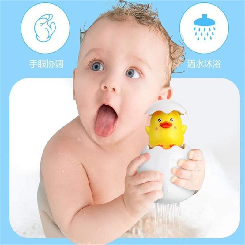 Modern Baby Bathing Toy Kids Cute Duck Penguin Egg Water Spray Sprinkler Bathroom Sprinkling Shower Toys For Kids