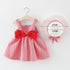 Modern Baby Newborn Toddler Girls Summer Tutu Dress With Printing Princess Dresses Sundress And Hat