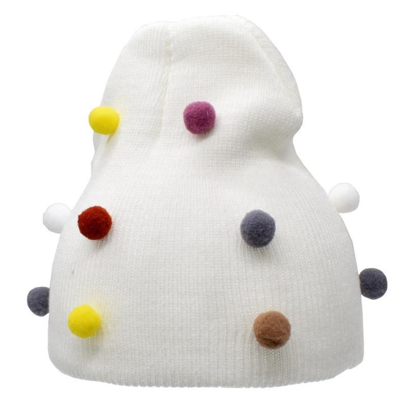 Baby Winter Autumn Warm Knit Hat For Girls Boys Solid Color In Modern New Style For Baby and Kids