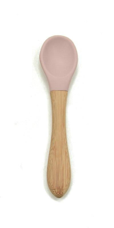 New Colors Baby Wooden Spoon Organic Silicone Tip Toddlers Infant Feeding Spoon Food Grade Material Soft Tableware Perfect For Baby Boys And Girls