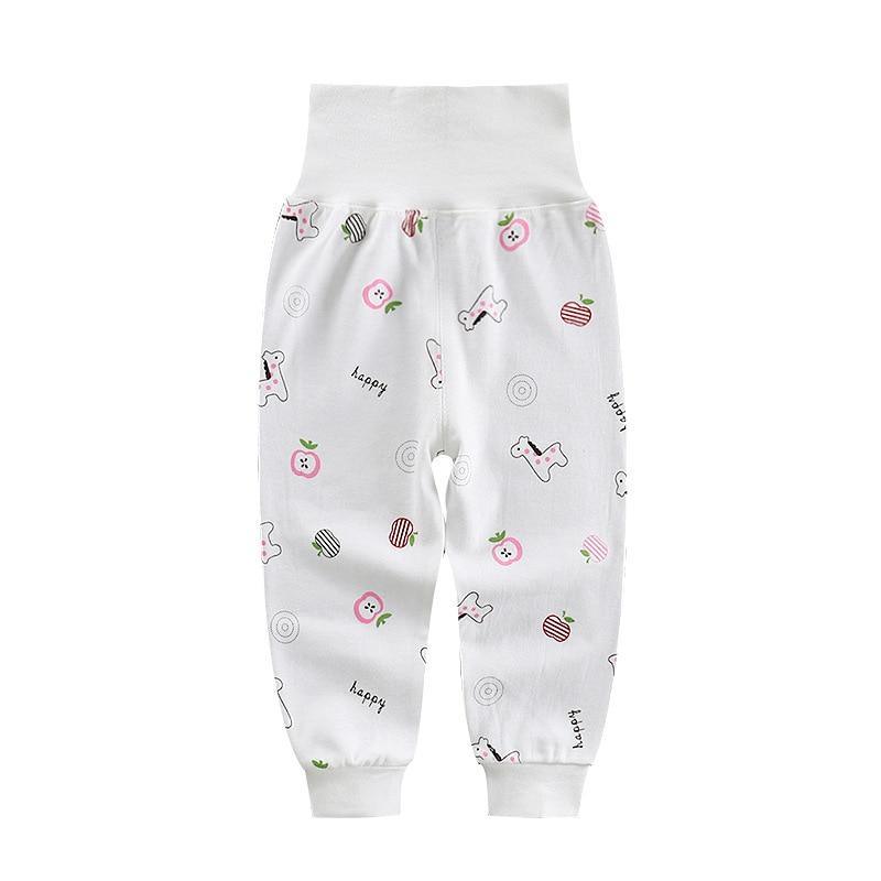 Newborn Baby Pants Girl Boy High waist Leggings Cotton Clothes Toddler Trousers Clothing Infant Kids