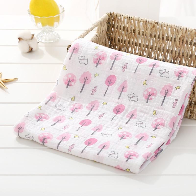 Muslin Cotton Diaper Baby Blankets Newborn Swaddle Blanket Infant Multi Purpose Bath Towel