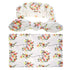 Elegant Colorful Baby Swaddle Wrap Newborn Infant Receiving Blanket Headwear Flower Print Towels With Bow