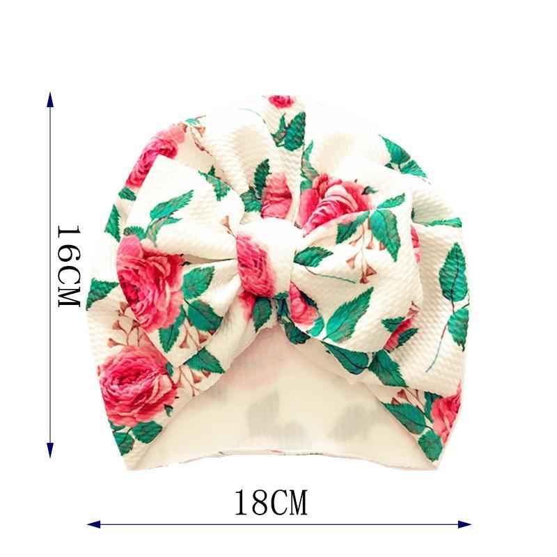 Elegant Flower Baby Hat Toddler Turban Head wraps Kids Bonnet Hat Newborn Baby Hat For Baby Girls