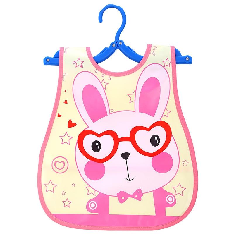 Fashion Printed Adjustable Animal Plastic Waterproof Lunch Feeding Bibs Feeding Cloth for Children In Modern Design