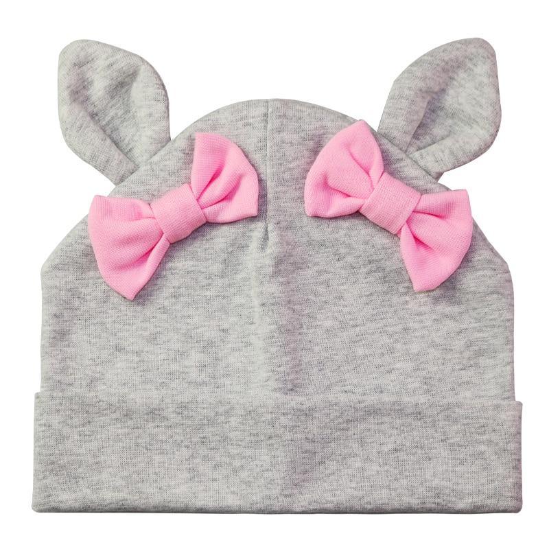 Baby Girl Hat Rabbit Ear Hat For Girls Cotton Bow Knot Children's Cap Toddler Kids Hats Cartoon Hats In Modern New Design