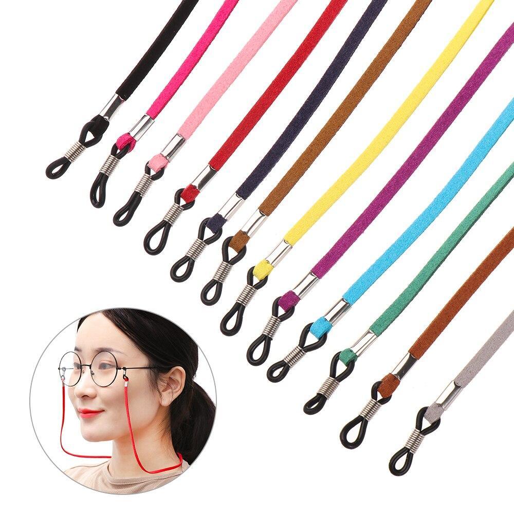 Fashion Practical High Elasticity Reading Glasses Chain Women Men Glasses Necklace Sun glass Strap Leather Cord Holder