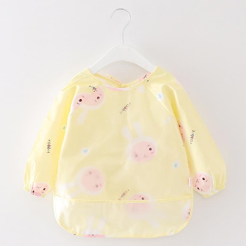 Modern Luxury NEW Baby Cute Cartoon Waterproof Long Sleeve Apron Baby  Feeding Bib for Children Baby and Kids