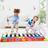 Big Size Music Piano Carpets & 8 Instruments Guitar Accordion Violin Sounds  Musical Play Mat Educational Toy For Kids