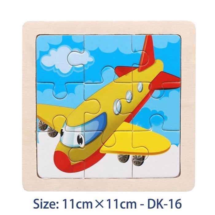 38 Style Cartoon Wooden Puzzle Children Animal/ Vehicle Toy For  2-6 Year Baby Early Educational Toys for Kids