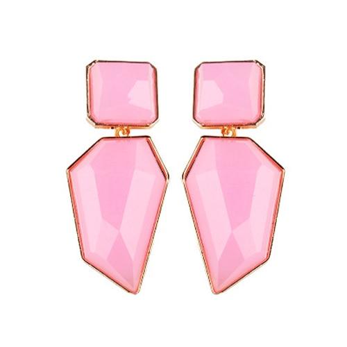 New Hot Modern Fashion Earring Gold Color Resin Irregular Drop Earrings Luxury for Women Elegant Wedding Jewelry