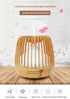 Unique Modern Handmade 500ML Aroma Essential Oil Diffuser Ultrasonic Air Humidifier Wood Grain 7 Color Changing LED Light Cool Mist Difusor for Home Bedroom Room and Living Room