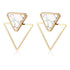 New Fashion Round Dangle Drop Korean Earrings For Women In Geometric Round Heart Gold Earring Wedding Elegant Style