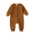 Baby Girl / Boy Clothes Kids Knitted Long Sleeve Autumn Winter Romper Solid Jumpsuit Outfit