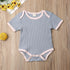 Fashion Newborn Baby Boy Girl Romper Jumpsuit Outfits Knitted Cotton Clothes For Babies In Classic Style