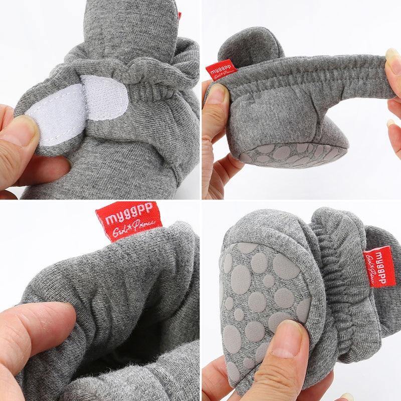 Stylish Baby Boy Girl Socks Toddler Shoes Solid Prewalkers Booties Cotton Winter Soft Anti-slip Warm Newborn Infant Shoes