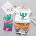 Fashion Infant  Clothing Set for Boys and Girls Cute Summer Casual Clothes Set  Top+Shorts Kids Clothes Summer Edition T shirt and Pants Set