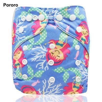 Modern Printed Bamboo Charcoal Inner Pocket Diaper For Baby Reusable Cloth Diaper Nappies With Double Leg Gusset In Modern Printed Design For Baby and Kids