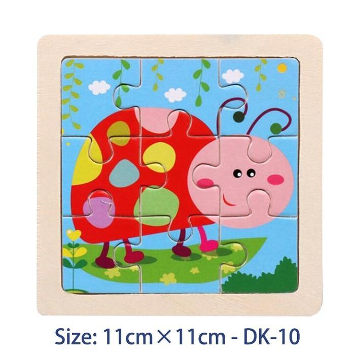 38 Style Cartoon Wooden Puzzle Children Animal/ Vehicle Toy For  2-6 Year Baby Early Educational Toys for Kids