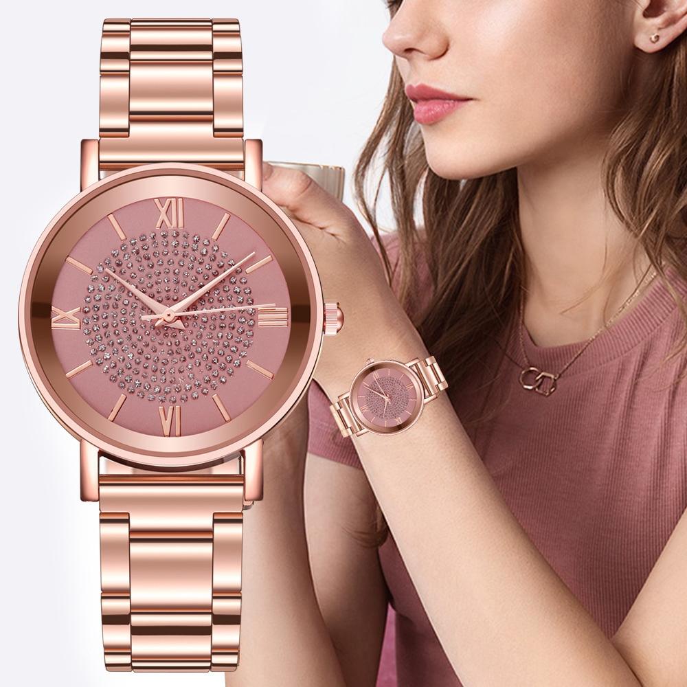 New STEVVEX Women Watches 2020 Trend Luxury Style Diamond Rose Gold Ladies Wrist Watches Magnetic Women Bracelet Watch For Women and Girls