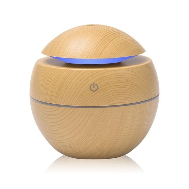 Mini USB Aroma Essential Oil Diffuser Ultrasonic Air Humidifier Mist Maker Aroma  7 Color LED Light Home Office