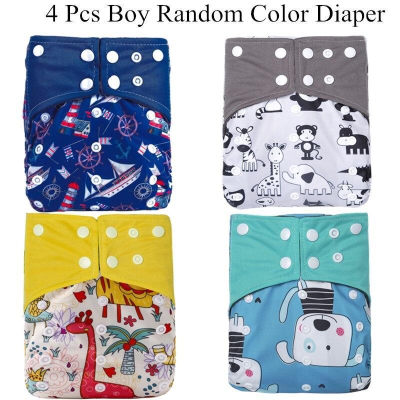 Reusable Waterproof Diaper Baby Bamboo Charcoal Diaper One Size Pocket Baby Nappies For Kids Set