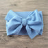 Newborn Large Bow Headwrap for Baby Girl Fabric Messy Bow Headband Turban Bowknot Tie