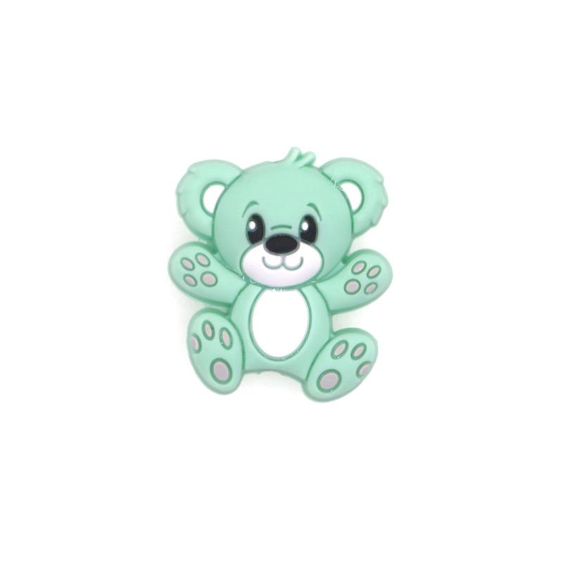 Mini Bear Silicone Beads Baby Dummy Cartoon Pacifier Toy Accessories For Kids And Babies