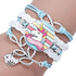 Intereting Unicorn Braided Kids Bracelet for Girls  Friendship Bracelets Jewelry Multi-layer Charm Fashion Bracelet