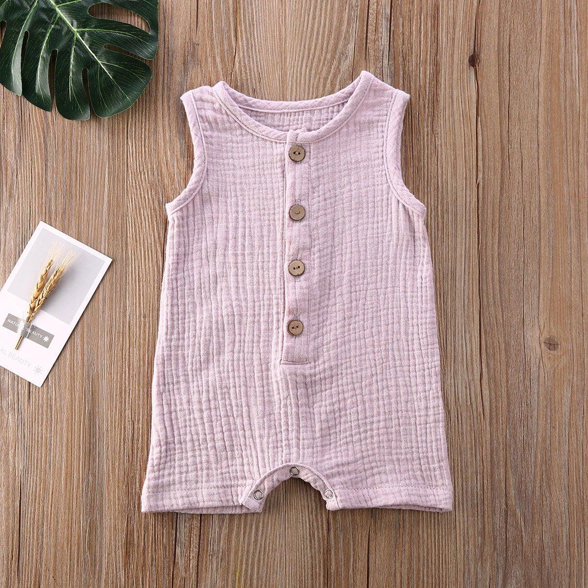 Baby Romper Sleeveless Newborn Baby Girl Boy Clothes Cactus Print Romper Jumpsuit Soft Baby Outfit One Piece Jumpsuit Pajamas