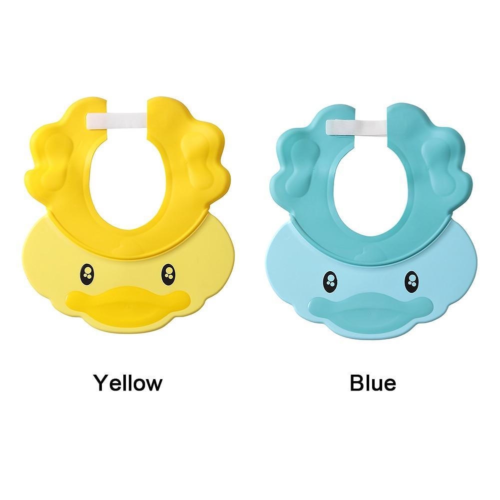 Modern Water Eyes Ears Shampoo Cap Wide Brim Hair Washing Baby Shower Infant Duck Shape Guard Hats For Kids