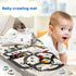 Baby Playing Mat Kids Boys  Crawling Carpet Cute Cartoon Traffic Park Map Mat Toys for Children In Modern New City Design