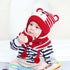 Kids Winter Hats for Girls and Boys Baby Crochet Warm Caps Scarf Set For Baby Kids In Modern Bear Design