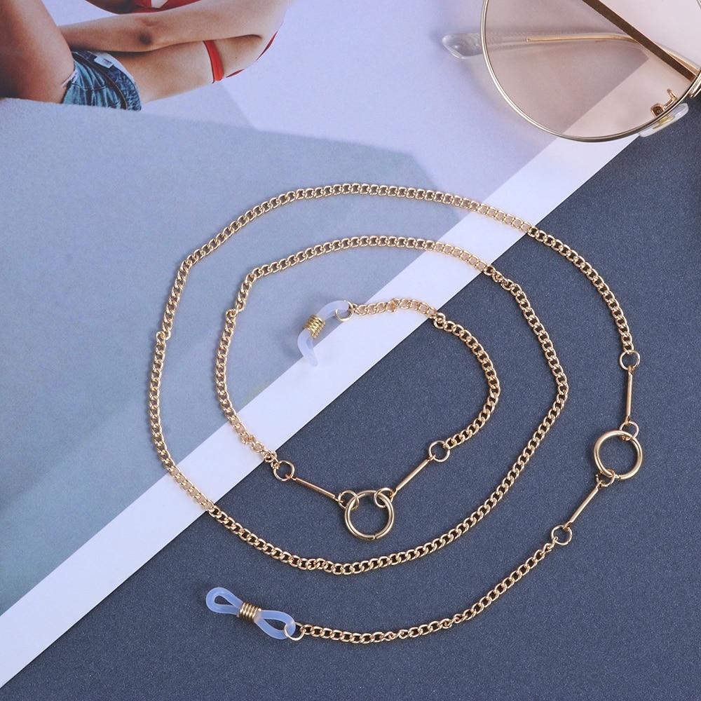 Women Pearls Sunglasses Chains Gold Eyeglasses Chains Sunglasses Holder Necklace Eyewear Accessories