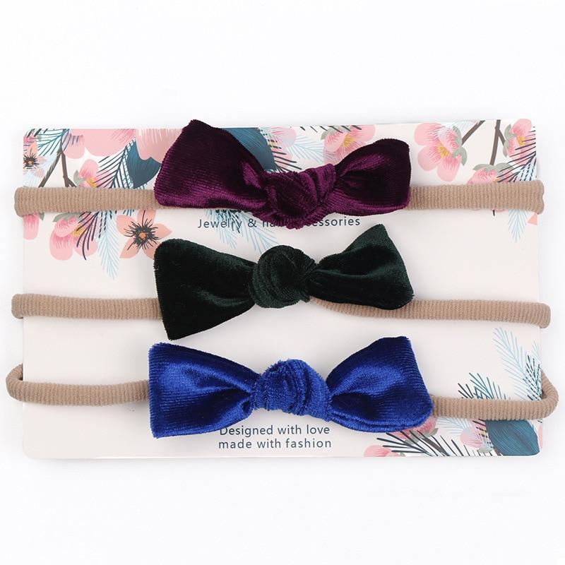 Cute Bow Baby Headband for Girl Nylon Head Bands Turban Newborn Headbands Hairbands for Kids Baby Hair Accessories For Baby